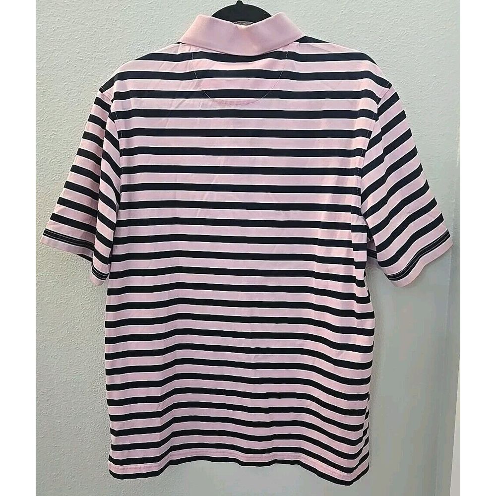 Ping Performance Large Pink Striped Golf Polo Shirt Short Sleeve - Picture 4 of 4